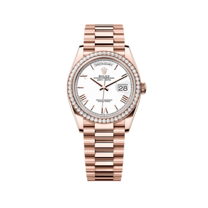 Rothtlex Day-Date 36 Oyster, 36 mm, Everose gold and diamonds Reference m128345rbr-0070