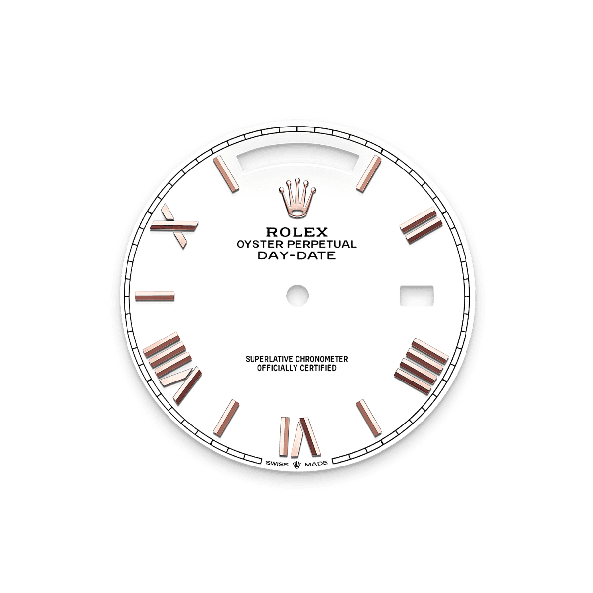 Rothtlex Day-Date 40  Oyster, 40 mm, Everose gold and diamonds  Reference m228345rbr-0012