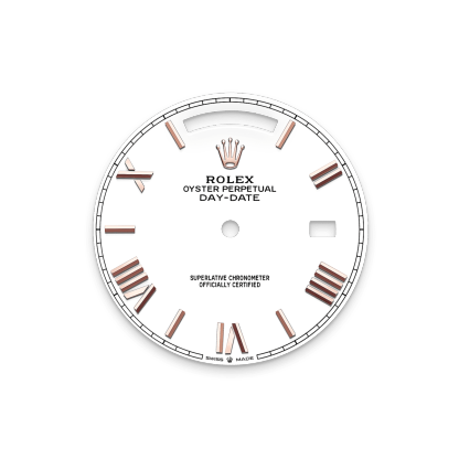 Rothtlex Day-Date 40  Oyster, 40 mm, Everose gold and diamonds  Reference m228345rbr-0012