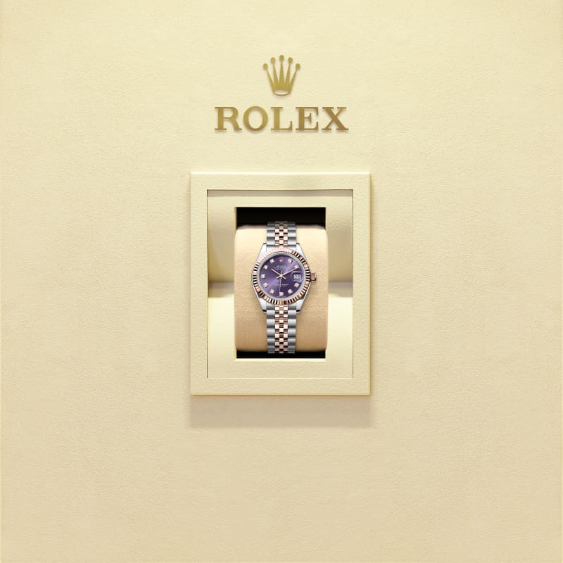 Rothtlex Lady-Datejust  Oyster, 28 mm, Oystersteel and Everose gold  Reference m279171-0015