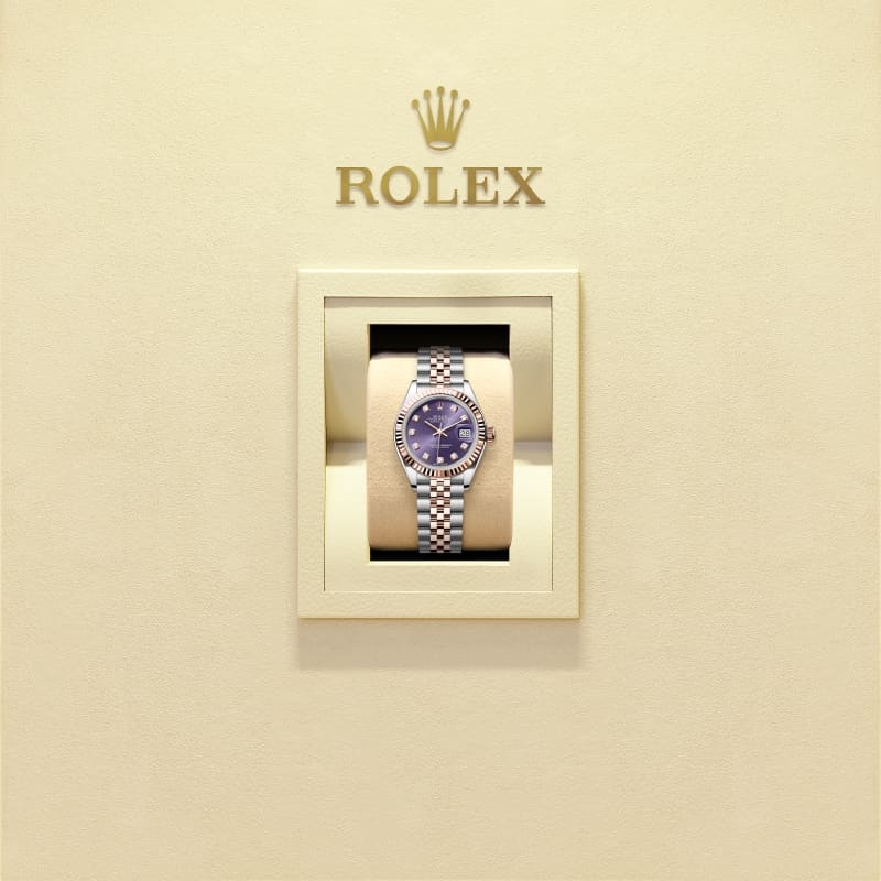 Rothtlex Lady-Datejust  Oyster, 28 mm, Oystersteel and Everose gold  Reference m279171-0015