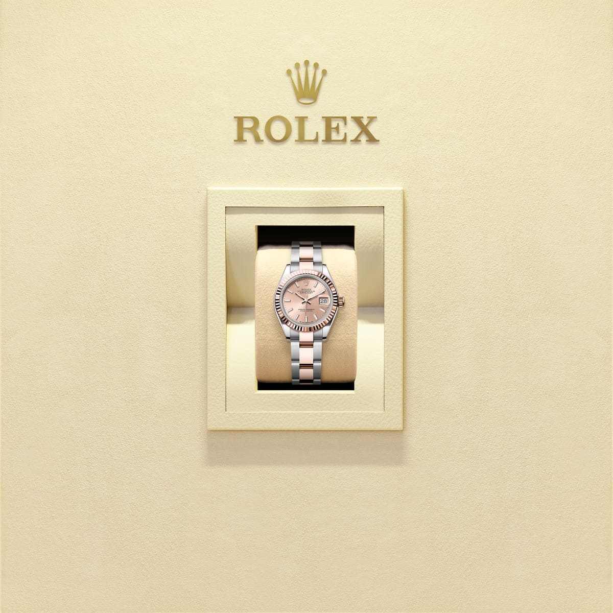 Lady-Datejust  Oyster, 28 mm, Oystersteel and Everose gold  Reference m279171-0024