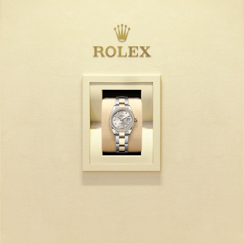 Rothtlex Lady-Datejust Oyster, 28 mm, Oystersteel, yellow gold and diamonds Reference m279383rbr-0008