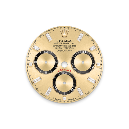 Rothtlex Cosmograph Daytona Oyster, 40 mm, yellow gold and diamonds Reference m126538tbr-0004