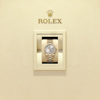 Rothtlex Datejust 31 Oyster, 31 mm, Yellow Gold And Diamonds Reference M278288rbr-0028
