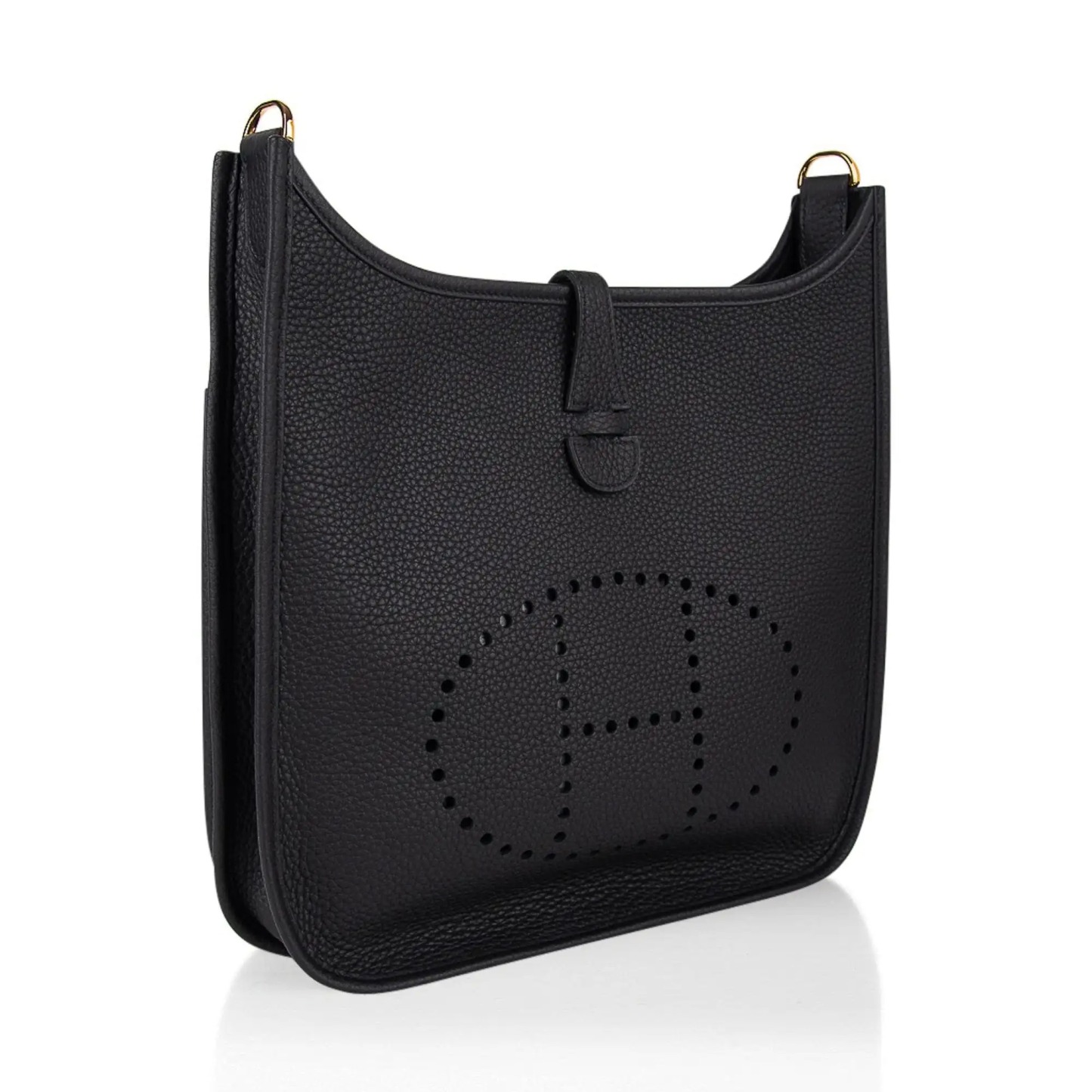 Herthtmes Bag Evelyne PM Black Clemence Gold Hardware