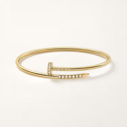 Juste un Clou bracelet, small model, reverse-set diamonds