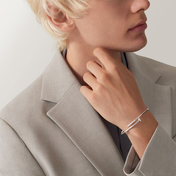 Juste un Clou bracelet, small model, reverse-set diamonds