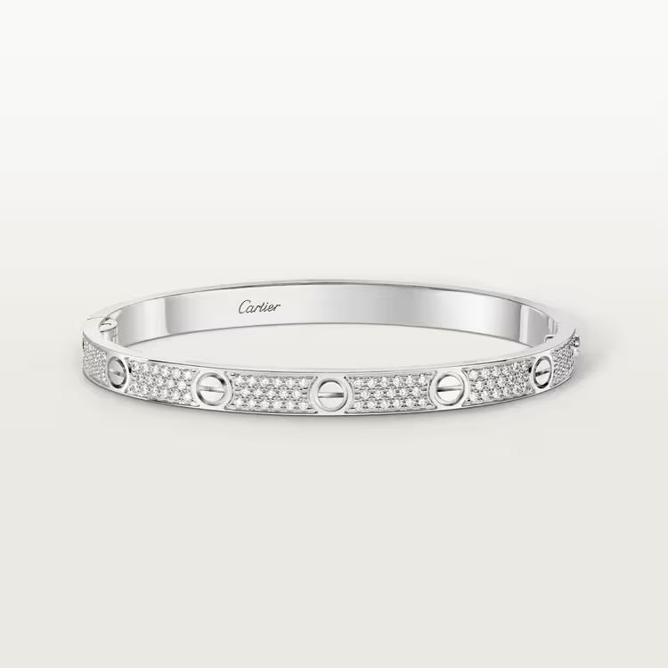 LOVE BRACELET, MEDIUM MODEL, PAVED