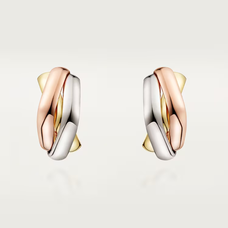 TRINITY EARRINGS, CUSHION-SHAPED