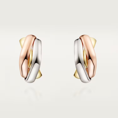 TRINITY EARRINGS, CUSHION-SHAPED