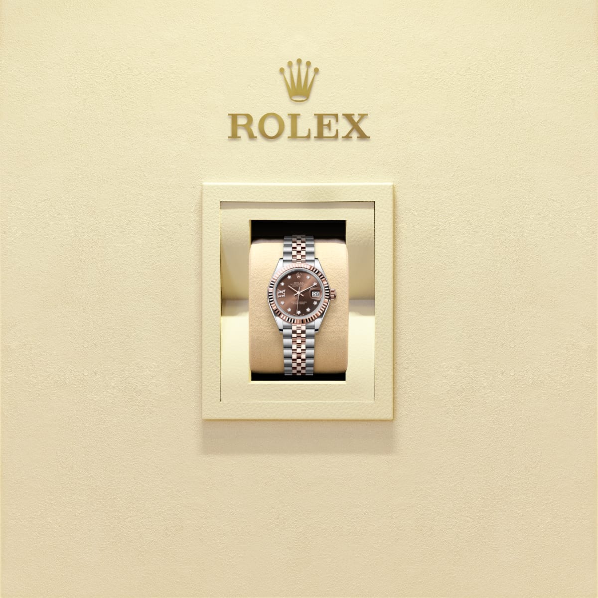 Lady-Datejust  Oyster, 28 mm, Oystersteel and Everose gold  Reference m279171-0003