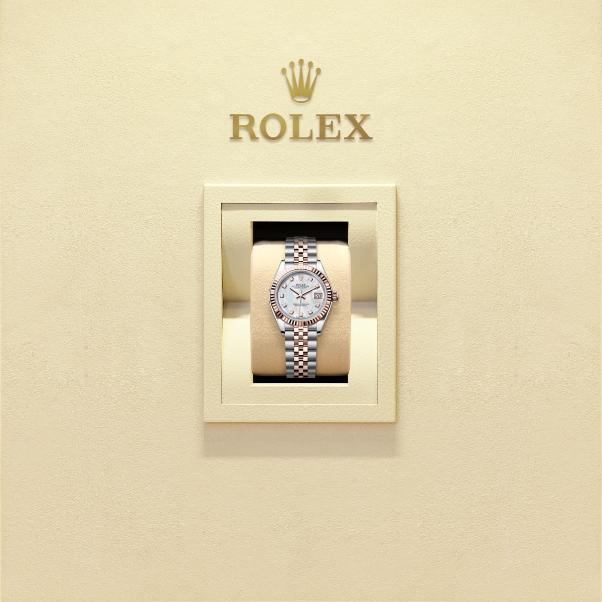 Lady-Datejust  Oyster, 28 mm, Oystersteel and Everose gold  Reference m279171-0013