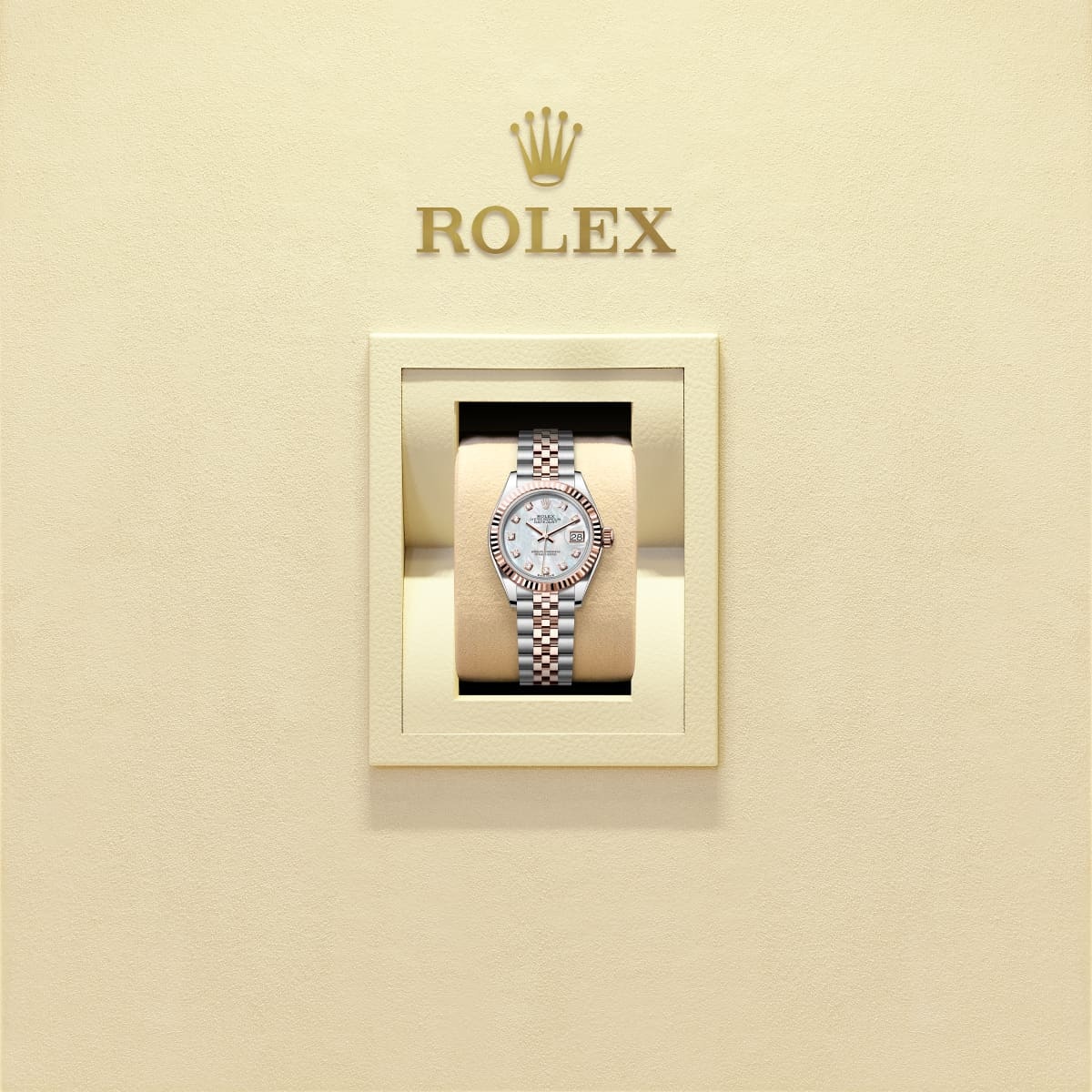 Lady-Datejust  Oyster, 28 mm, Oystersteel and Everose gold  Reference m279171-0013