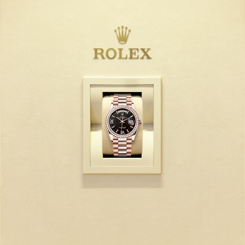 Rothtlex Day-Date 36 Oyster, 36 mm, Everose gold and diamonds Reference m128345rbr-0044