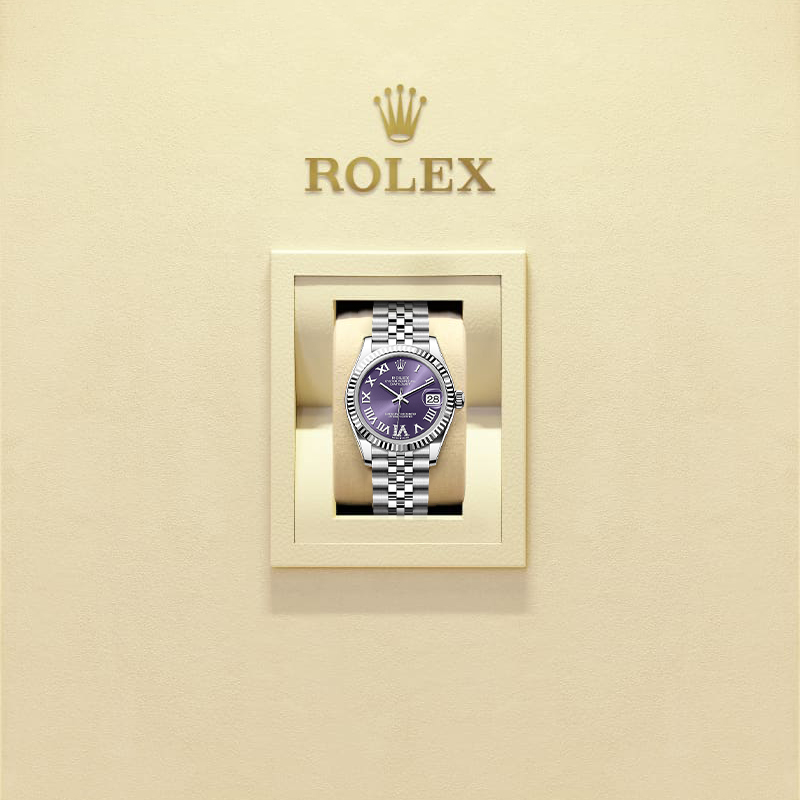 Rothtlex Datejust 31 Oyster, 31 mm, Oystersteel and white gold Reference m278274-0026