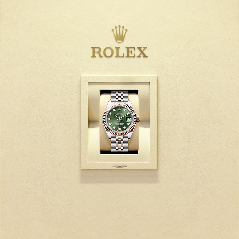Rothtlex Lady-Datejust Oyster, 28 mm, Oystersteel and Everose gold Reference m279171-0007