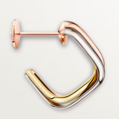 TRINITY EARRINGS, CUSHION-SHAPED