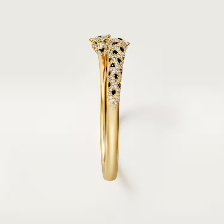 PANTHÈRE DE CARthtTIER BRACELET, SMALL MODEL, HALF-PAVED