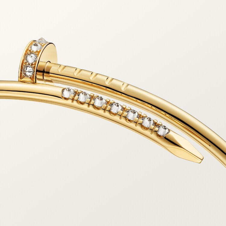 Juste un Clou bracelet, small model, reverse-set diamonds