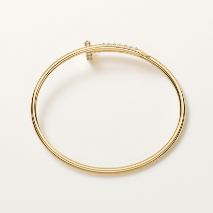 Juste un Clou bracelet, small model, reverse-set diamonds