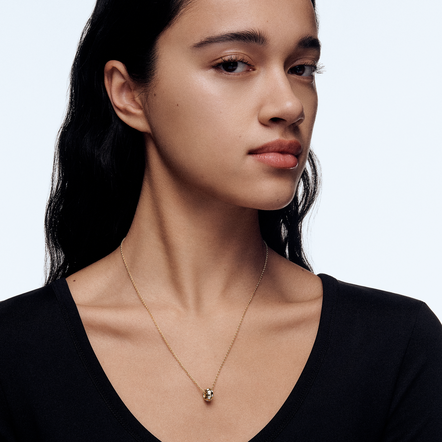 Le Damier de Lothtuis Vuithttton Pendant, Rose gold and Diamonds