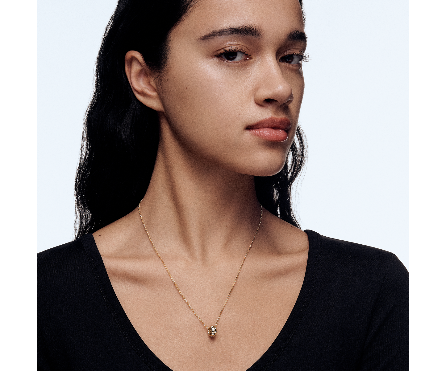 Le Damier de Lothtuis Vuithttton Pendant, Yellow Gold and Diamonds