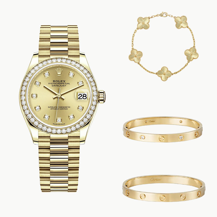 4‑Piece Datejust 31– Love, Clover & Diamonds 