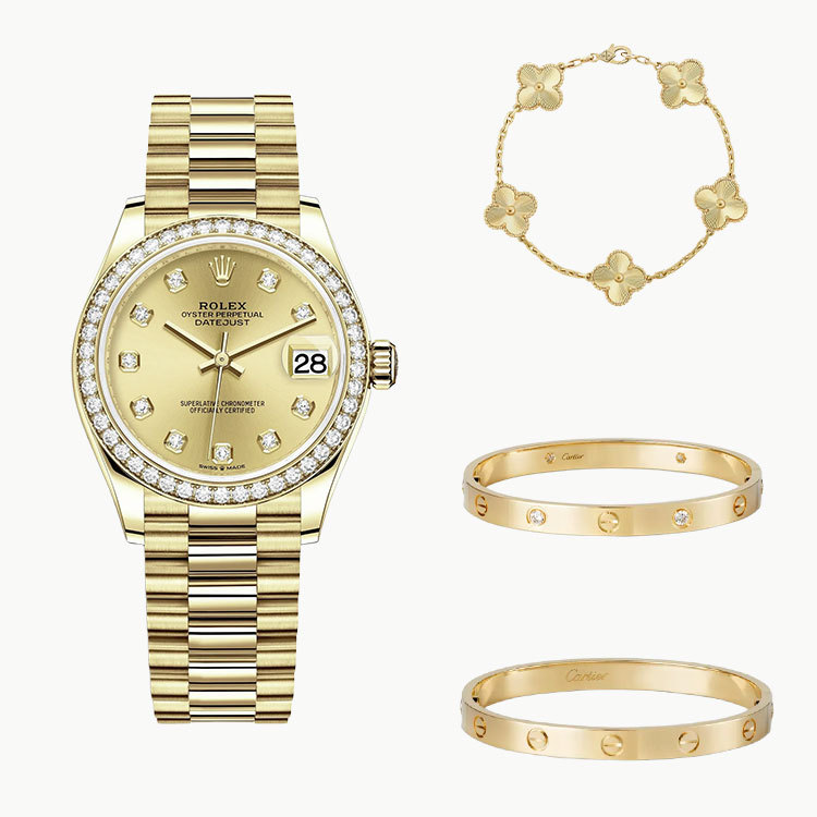 4‑Piece Datejust 31– Love, Clover & Diamonds 