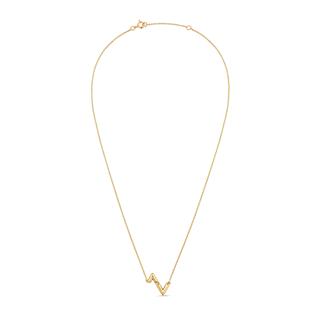 Volt Upside Down Pendant, Yellow Gold