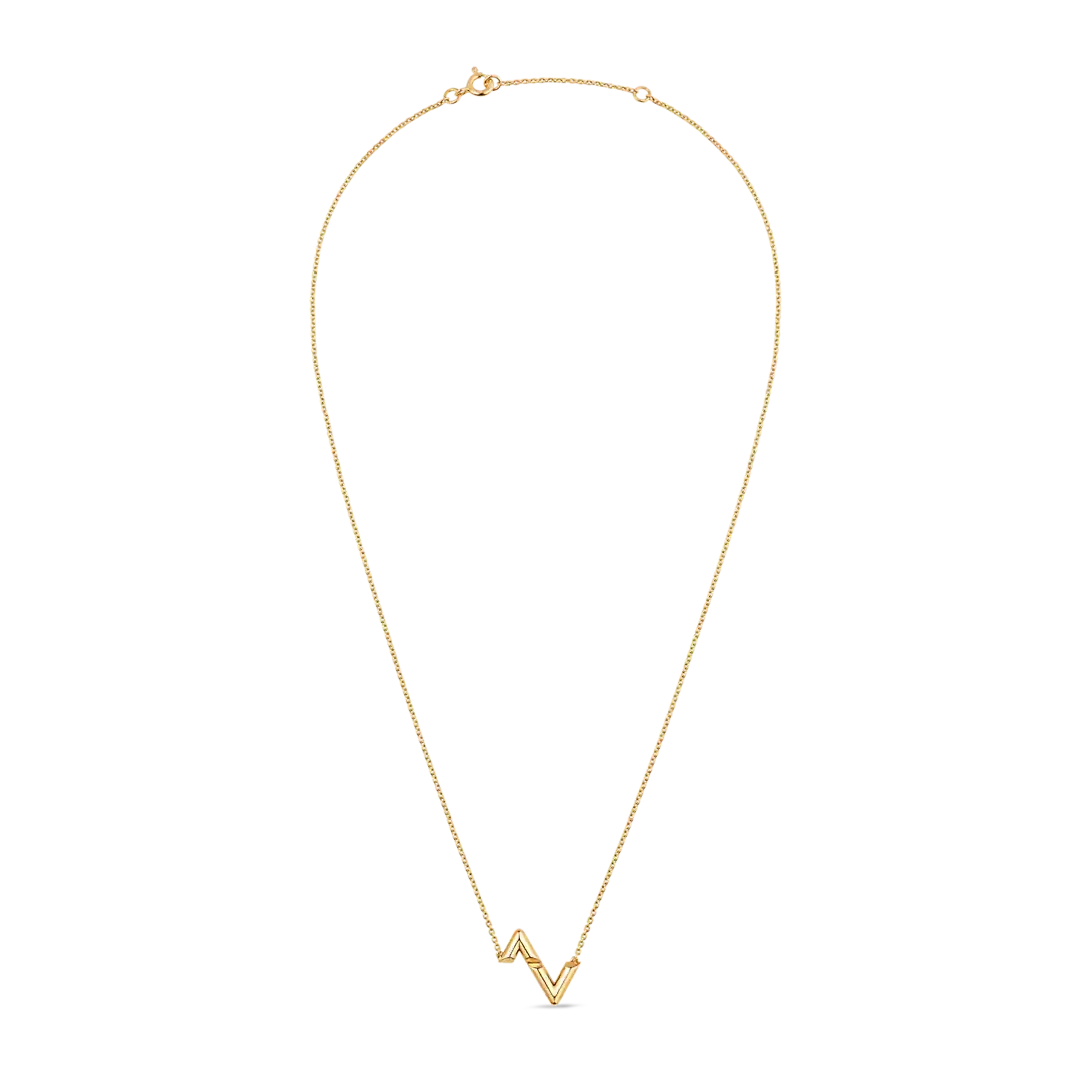 Volt Upside Down Pendant, Yellow Gold