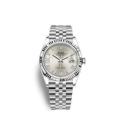 Datejust 36, Stainless Steel and 18k White Gold, 36mm, Ref# 126234-0029