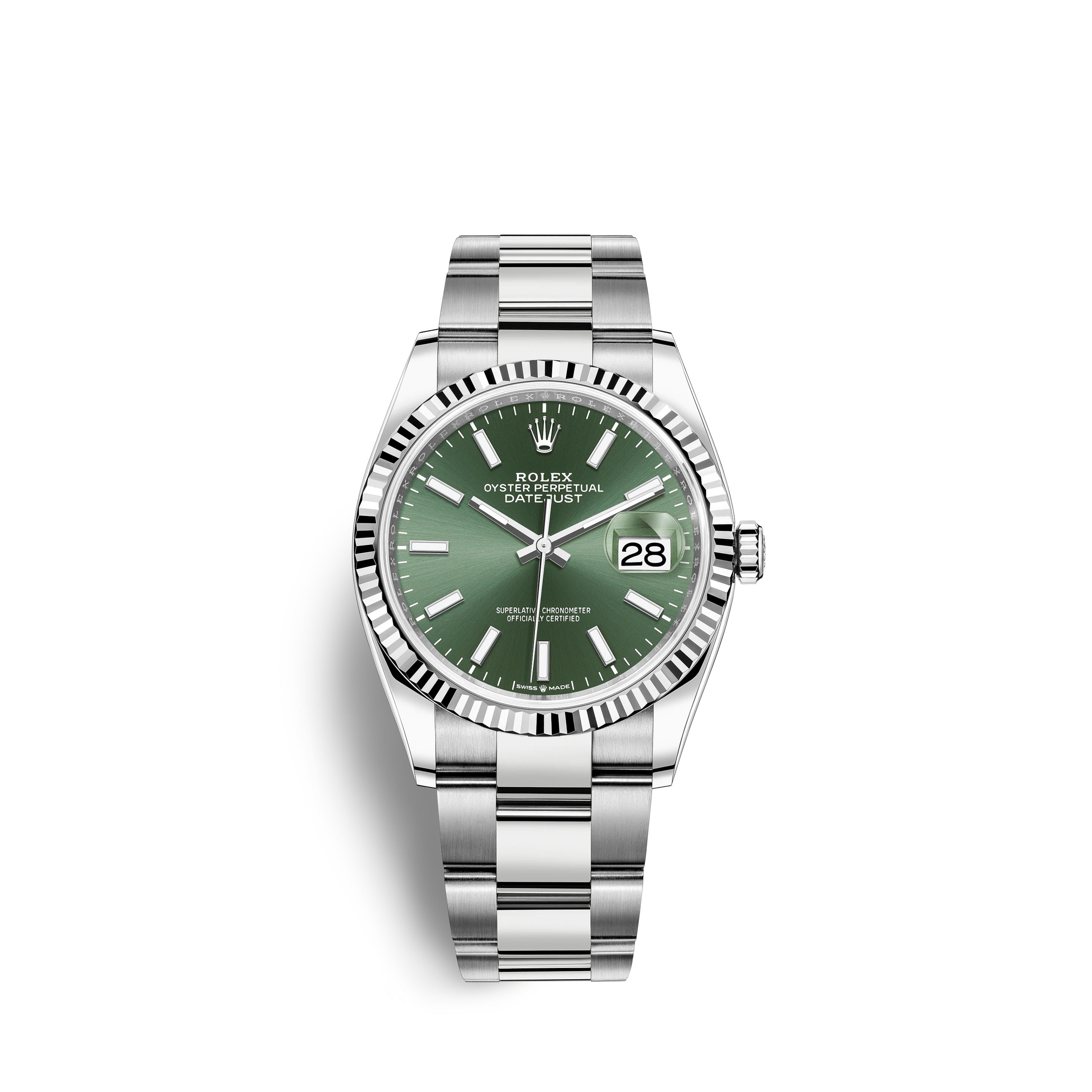 Datejust 36mm, Oystersteel and 18k White Gold, Ref# 126234-0052
