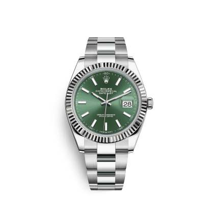 Datejust 41mm, Oystersteel and 18k White Gold, Ref# 126334-0027