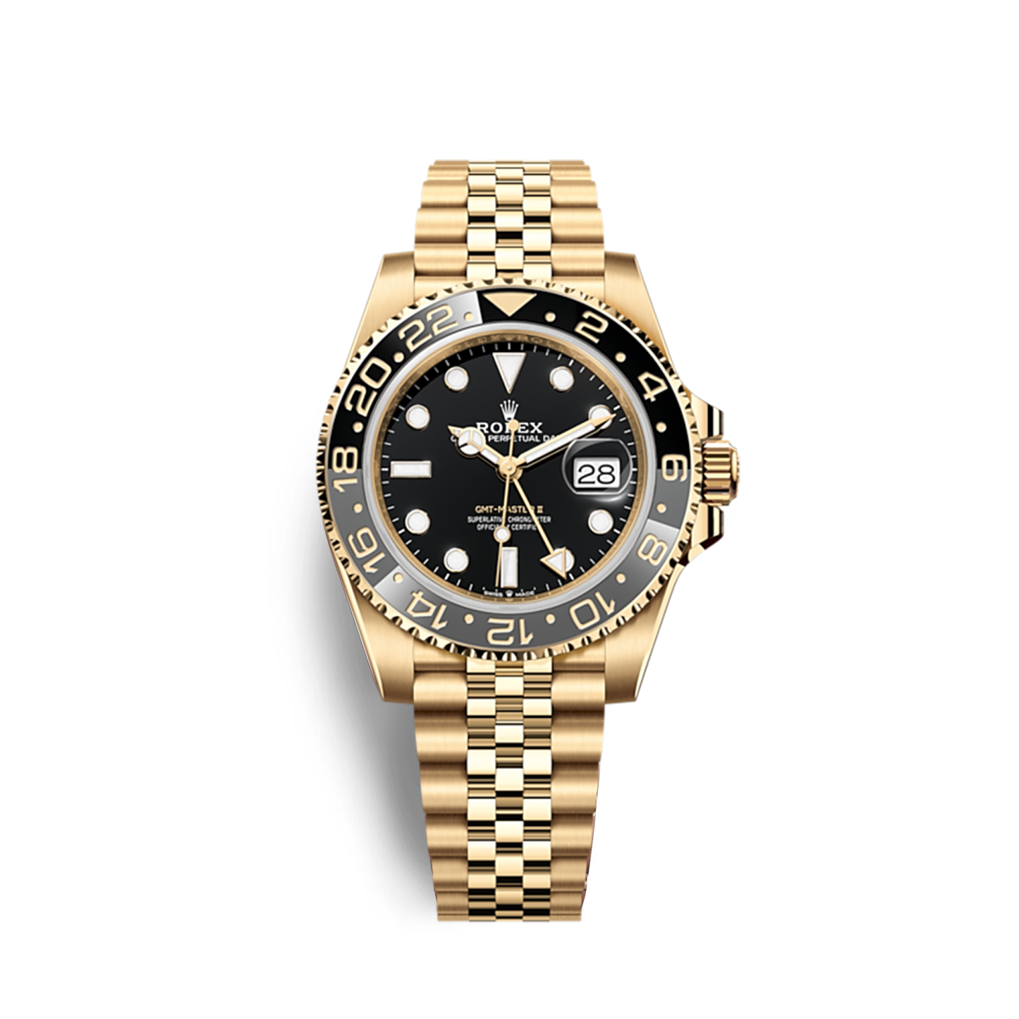 GMT-Master II, 40mm, 18k Yellow Gold, Ref# 126718GRNR-0001