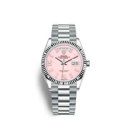 Day-Date, 36mm, Platinum, Ref# 128236-0006
