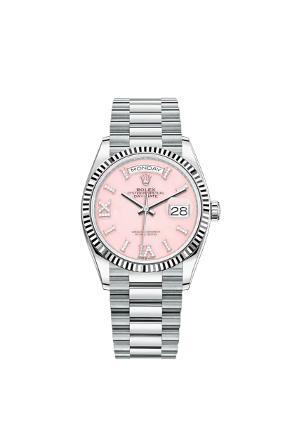 Day-Date, 36mm, Platinum, Ref# 128236-0006