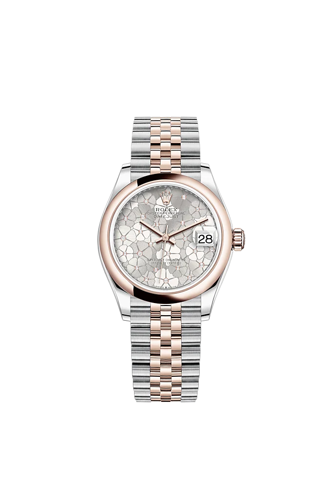 Datejust 31mm, Oystersteel and 18k Everose Gold and Diamonds, Ref# 278241-0032