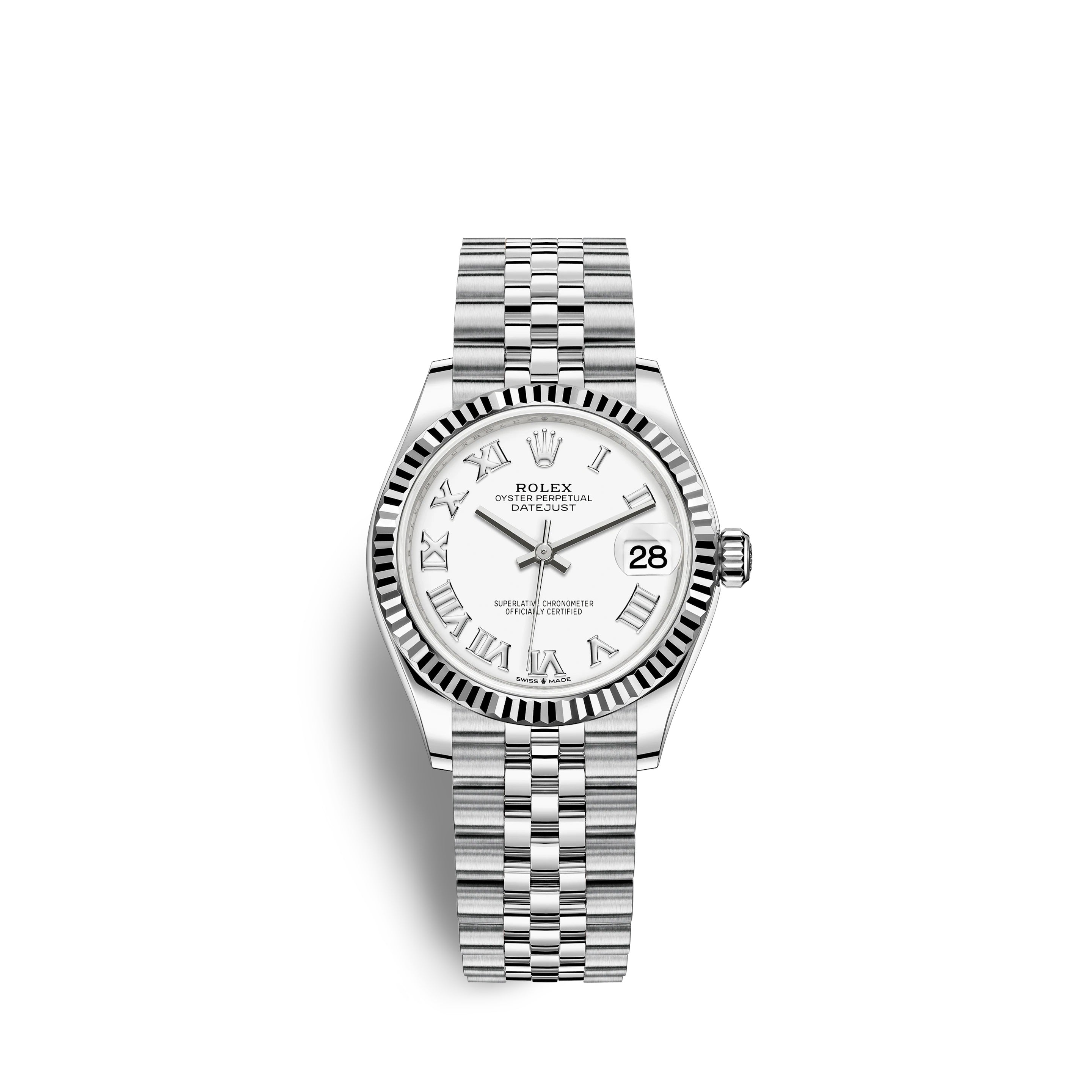 Datejust 31, Oystersteel and 18k White Gold, Ref# 278274-0010