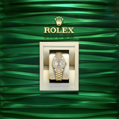 Lady-Datejust 28, 18kt Yellow Gold and diamonds, Ref# 279138RBR-0005