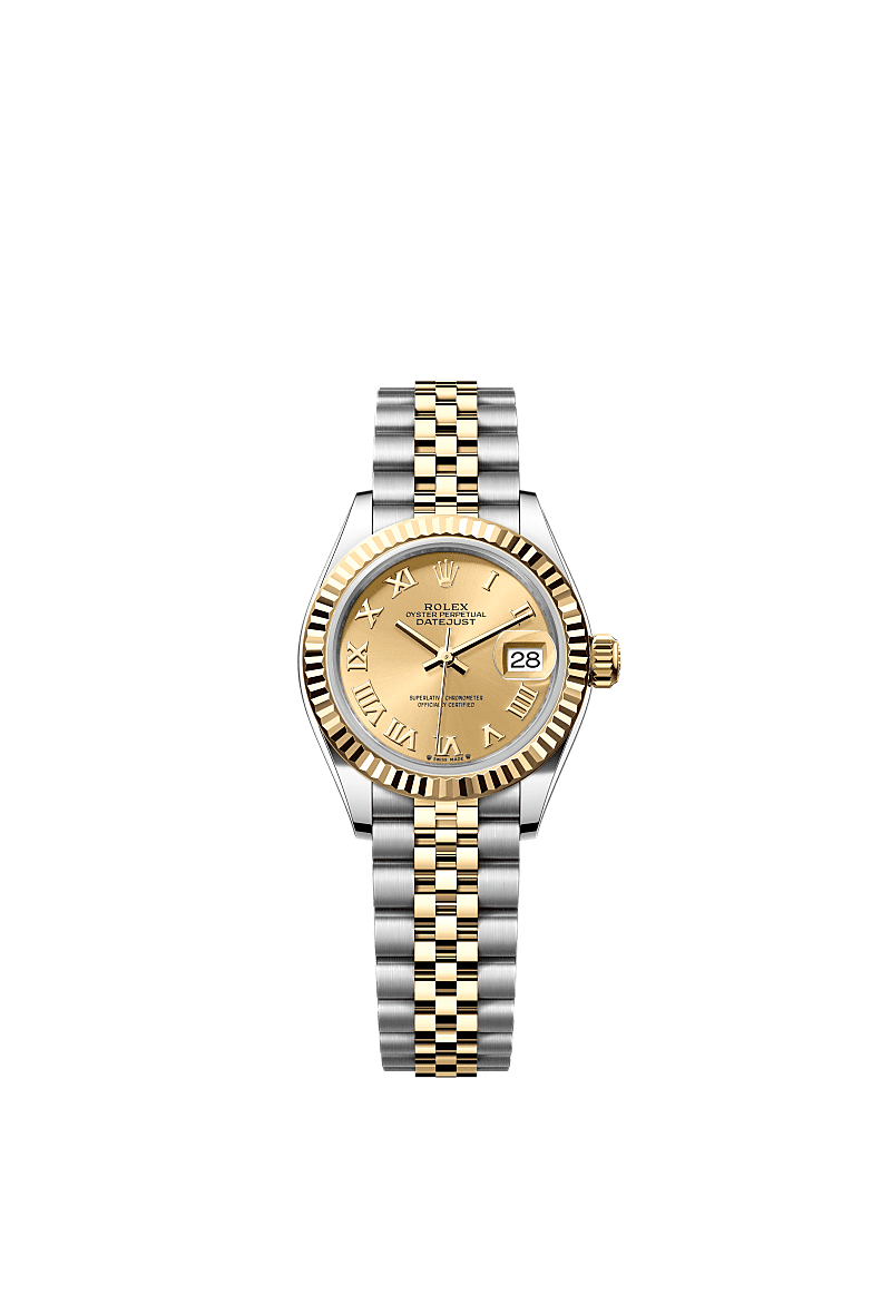 Lady-Datejust  Oyster, 28 mm, Oystersteel and yellow gold  Reference 279173