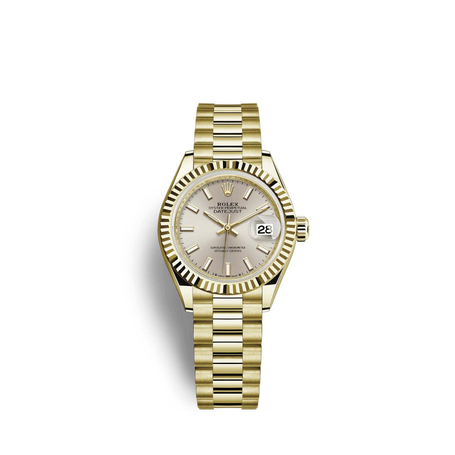 Lady-Datejust 28, 18k Yellow Gold, Ref# 279178-0005