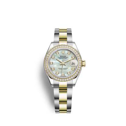 Lady-Datejust 28, Oystersteel and 18k Yellow Gold, Ref# 279383RBR-0020