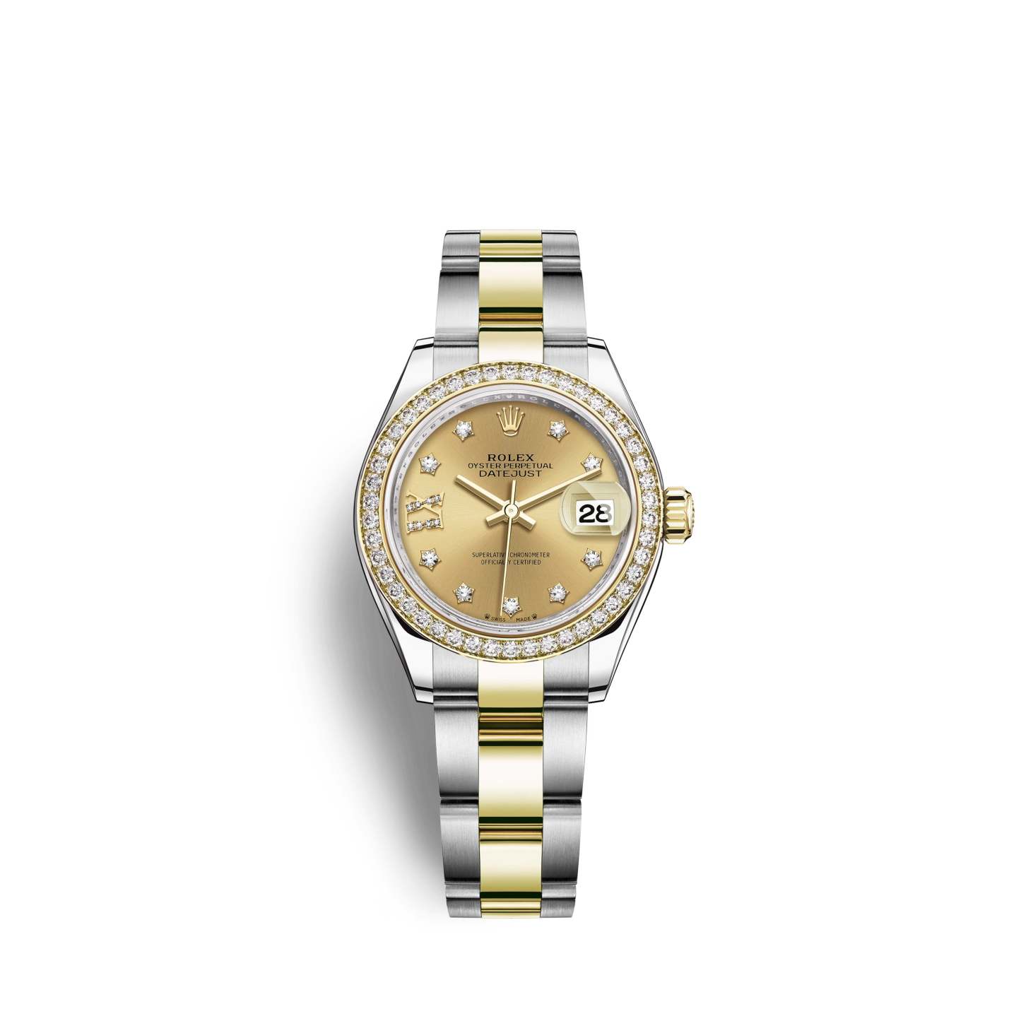 Lady-Datejust 28, Oystersteel and 18k Yellow Gold, Ref# 279383RBR-0022
