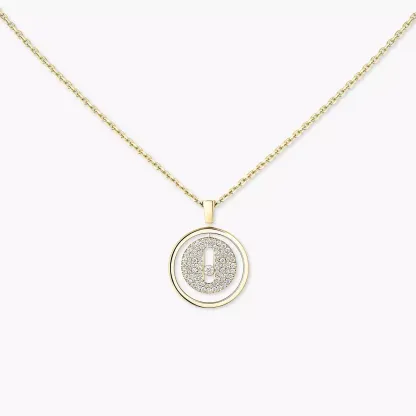 Lucky Move PM Pavé Collier Diamant Or Jaune
