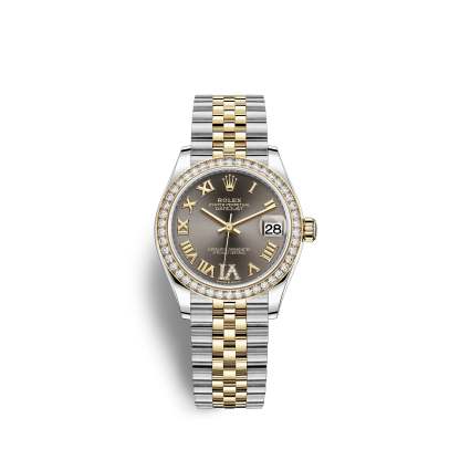 Datejust 31, Oystersteel, 18kt Yellow Gold and diamonds, Ref# 278383RBR-0018