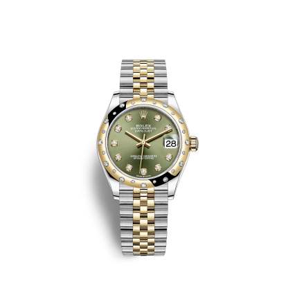 Datejust 31, Oystersteel, 18kt Yellow Gold and diamonds, Ref# 278343RBR-0030