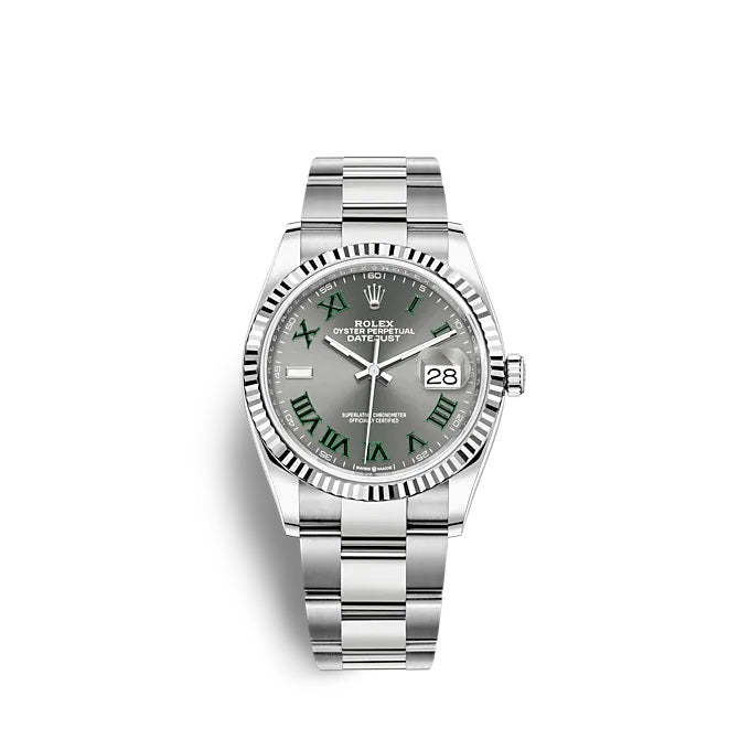 Datejust 36 Oystersteel and white gold Ref# 126234-0046