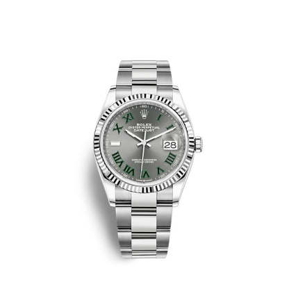 Datejust 36 Oystersteel and white gold Ref# 126234-0046