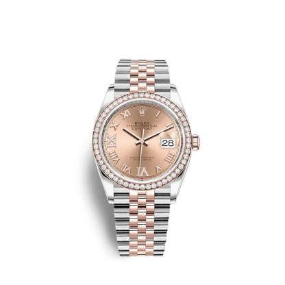 Datejust 36 Oystersteel and Everose gold Ref# 126281RBR-0015